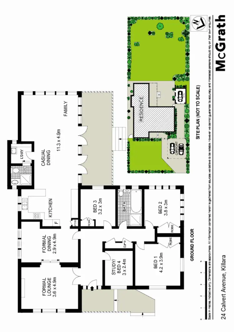 Floorplan of Homely house listing, 24 Calvert Avenue, Killara NSW 2071