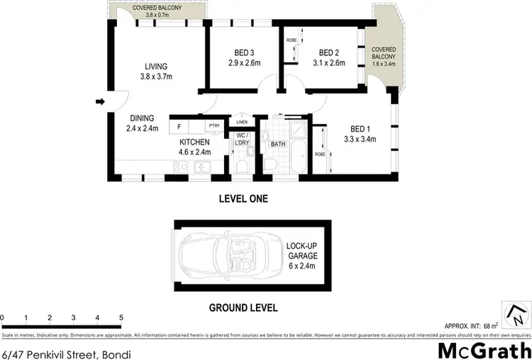 Floorplan of Homely apartment listing, 6/47 Penkivil Street, Bondi NSW 2026