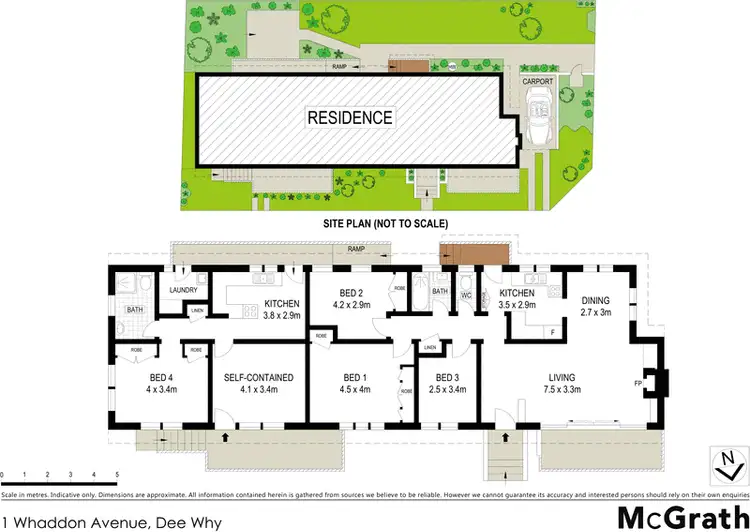 Floorplan of Homely house listing, 1 Whaddon Avenue, Dee Why NSW 2099