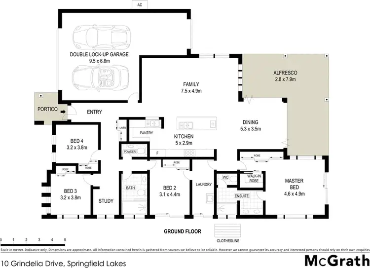 Floorplan of Homely house listing, 10 Grindelia Drive, Springfield Lakes QLD 4300