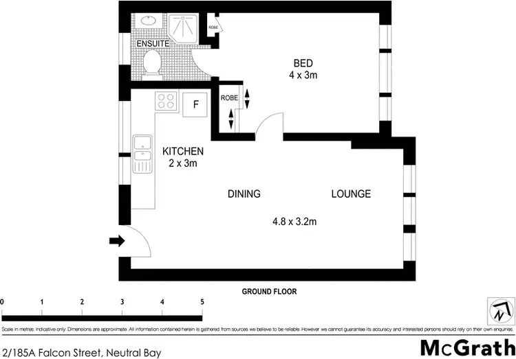 Floorplan of Homely apartment listing, 2/185A Falcon Street, Neutral Bay NSW 2089