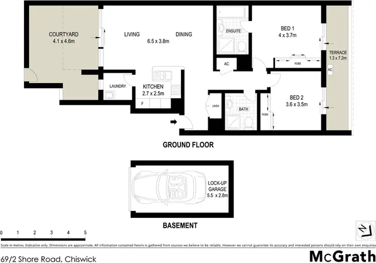 Floorplan of Homely apartment listing, 69/2 Shore Road, Chiswick NSW 2046