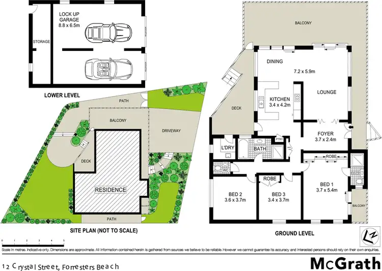 Floorplan of Homely house listing, 12 Crystal Street, Forresters Beach NSW 2260
