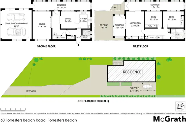 Floorplan of Homely house listing, 60 Forresters Beach Road, Forresters Beach NSW 2260