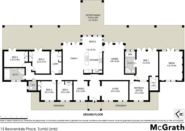 Floorplan of Homely rural property listing, 15 Beaverdale Place, Tumbi Umbi NSW 2261