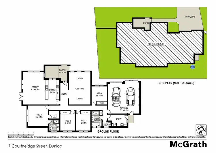 Floorplan of Homely house listing, 7 Courtneidge Street, Dunlop ACT 2615