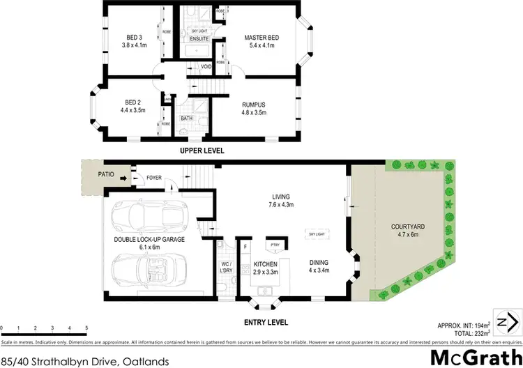 Floorplan of Homely townhouse listing, 85/40 Strathalbyn Drive, Oatlands NSW 2117
