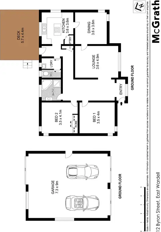 Floorplan of Homely house listing, 12 Byron Street, Wardell NSW 2477
