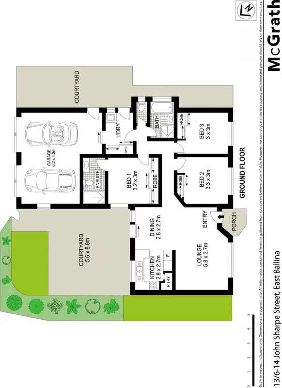 Floorplan of Homely villa listing, 13/6 John Sharpe Street, East Ballina NSW 2478