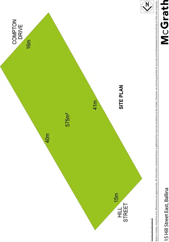 Floorplan of Homely land listing, 15 Hill Street, East Ballina NSW 2478