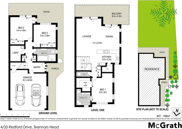 Floorplan of Homely townhouse listing, 4/33 Redford Drive, Skennars Head NSW 2478