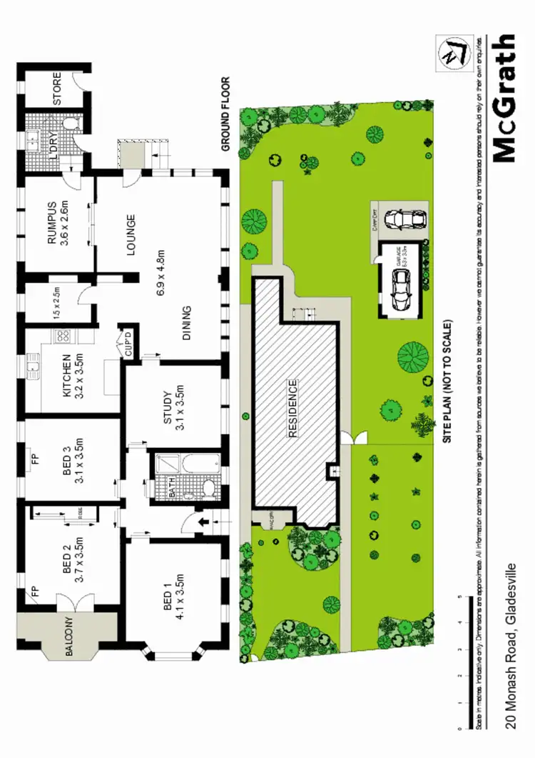 Floorplan of Homely house listing, 20 Monash Road, Gladesville NSW 2111