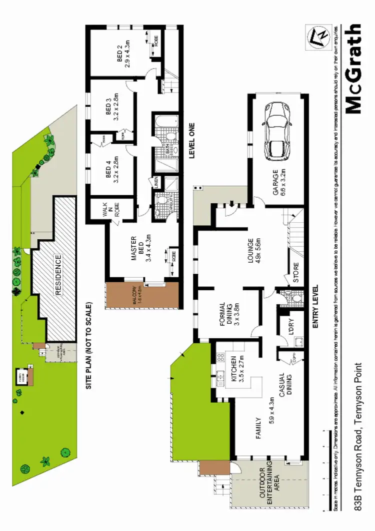 Floorplan of Homely house listing, 83B Tennyson Road, Gladesville NSW 2111