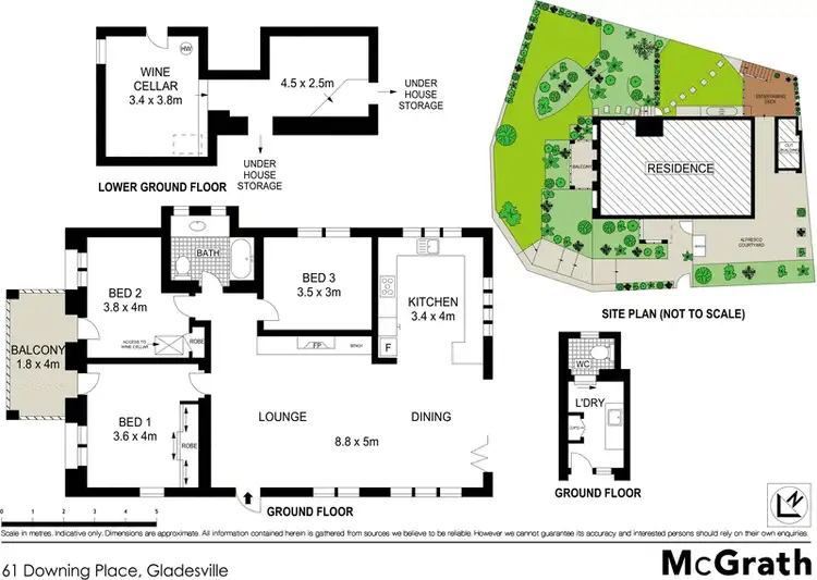 Floorplan of Homely house listing, 61 Downing Place, Gladesville NSW 2111