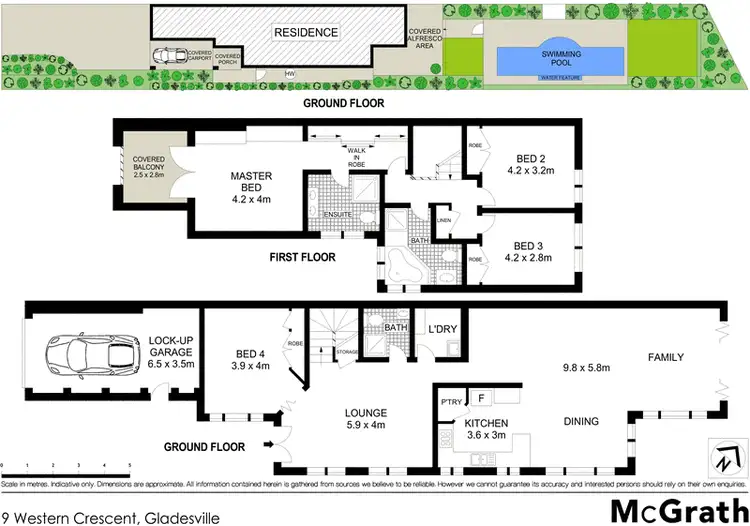 Floorplan of Homely house listing, 9 Western Crescent, Gladesville NSW 2111