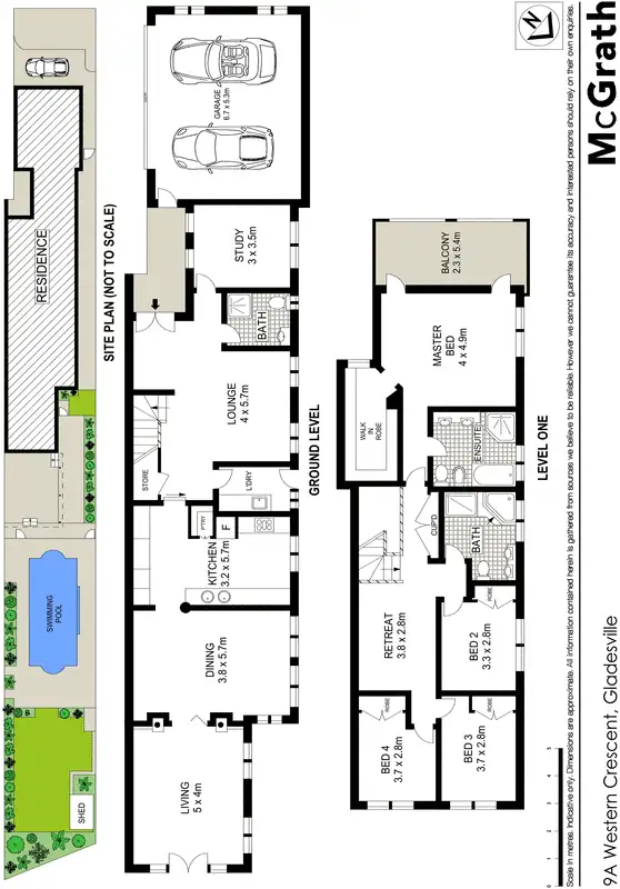 Floorplan of Homely house listing, 9A Western Crescent, Gladesville NSW 2111