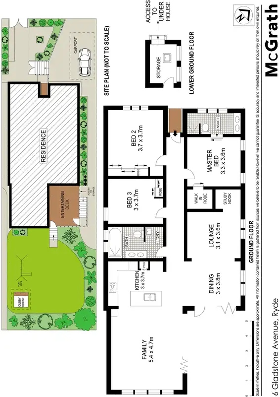 Floorplan of Homely house listing, 6 Gladstone Avenue, Ryde NSW 2112