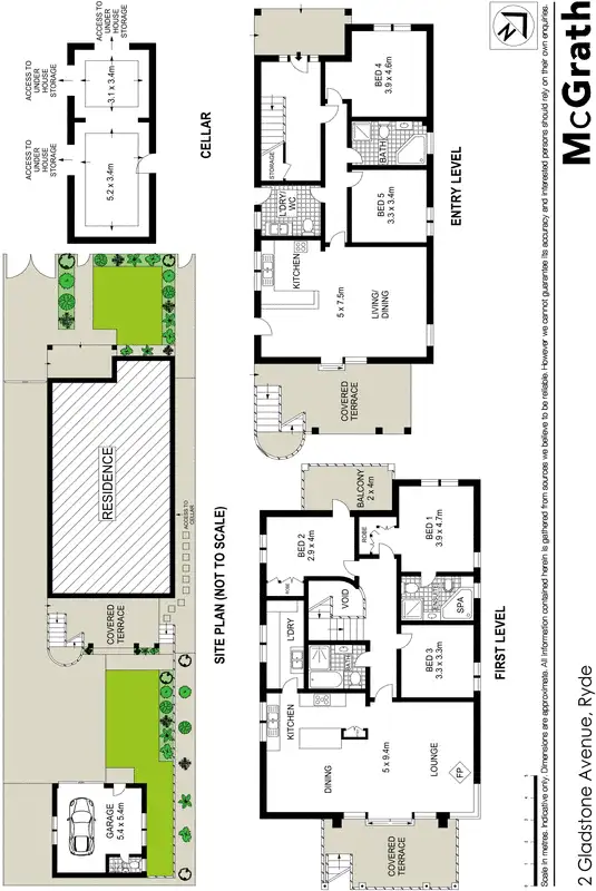 Floorplan of Homely house listing, 2 Gladstone Avenue, Ryde NSW 2112