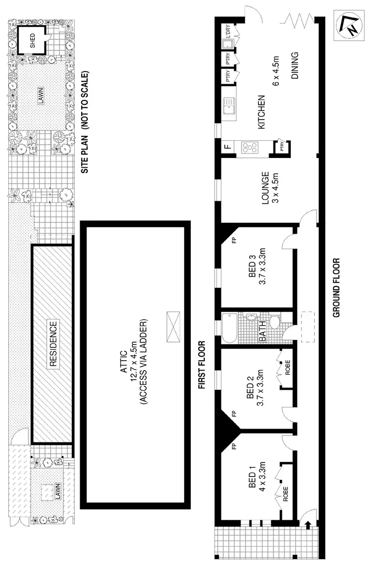 Floorplan of Homely house listing, 19 Warner Street, Gladesville NSW 2111