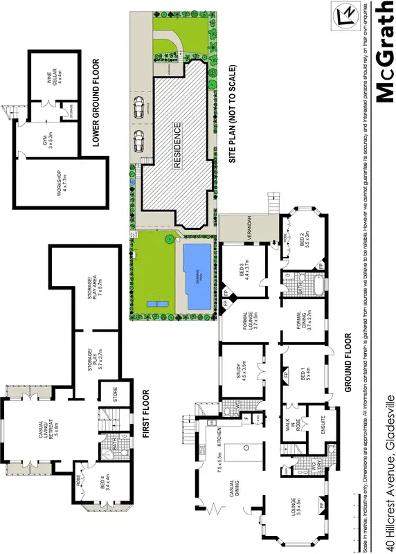 Floorplan of Homely house listing, 40 Hillcrest Avenue, Gladesville NSW 2111
