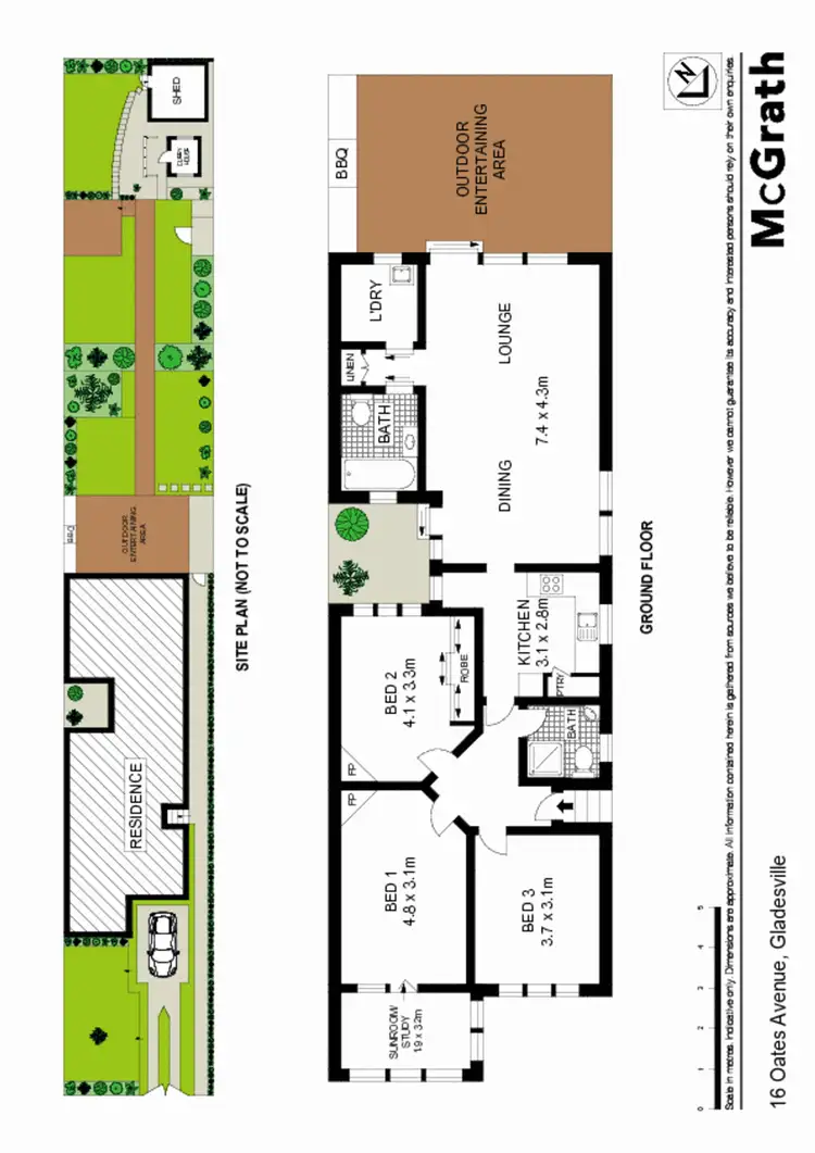 Floorplan of Homely house listing, 16 Oates Avenue, Gladesville NSW 2111