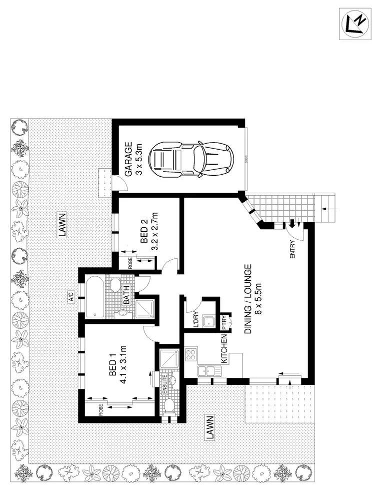 Floorplan of Homely townhouse listing, 4/18 Aitchandar Road, Ryde NSW 2112