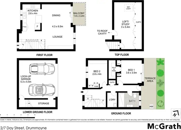 Floorplan of Homely house listing, 2/7 Day Street, Drummoyne NSW 2047