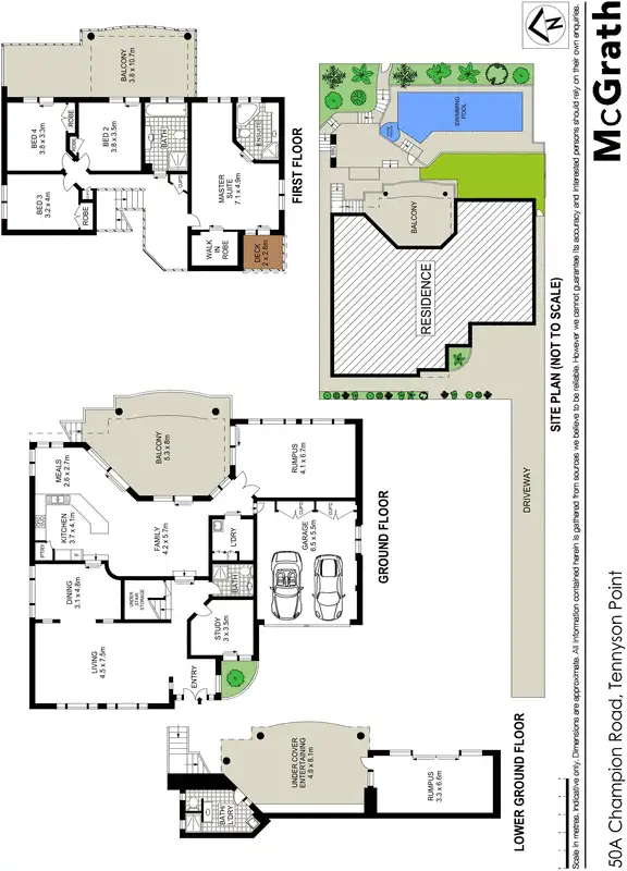 Floorplan of Homely house listing, 50A Champion Road, Tennyson Point NSW 2111