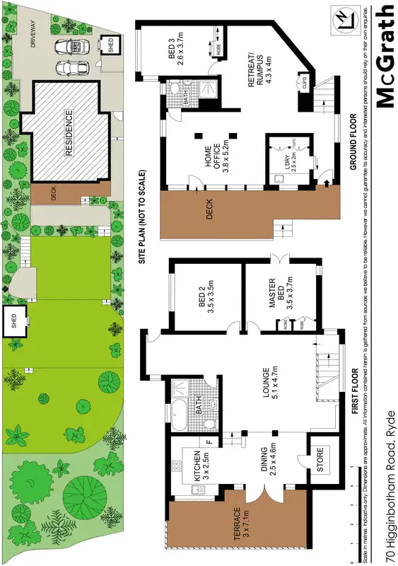 Floorplan of Homely house listing, 70 Higginbotham Road, Ryde NSW 2112