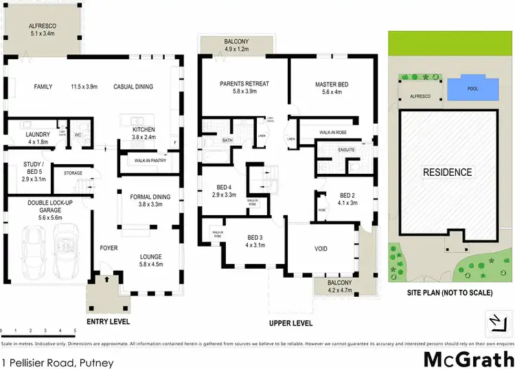 Floorplan of Homely house listing, 1 Pellisier Road, Putney NSW 2112