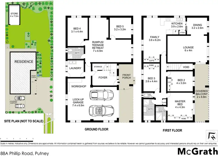 Floorplan of Homely house listing, 88A Phillip Road, Putney NSW 2112