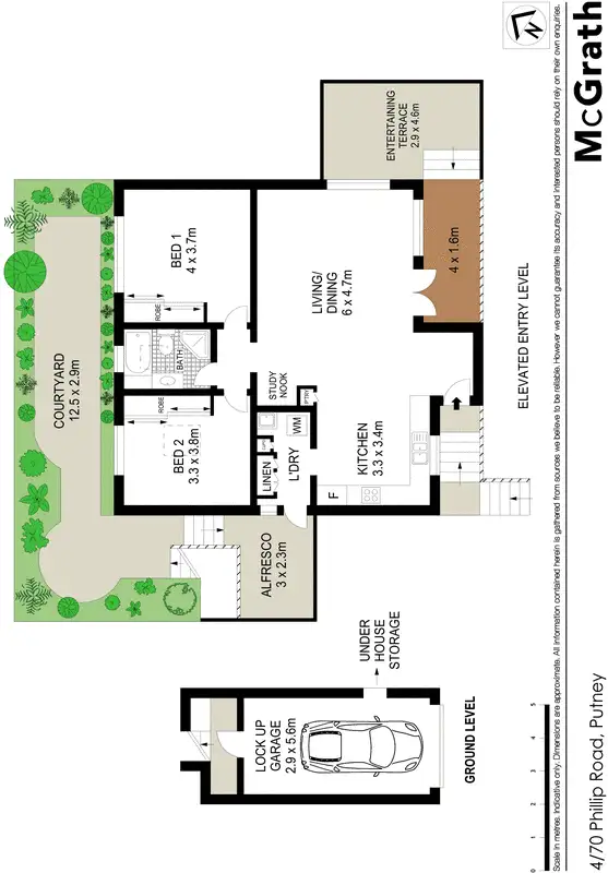 Floorplan of Homely villa listing, 4/70 Phillip Road, Putney NSW 2112