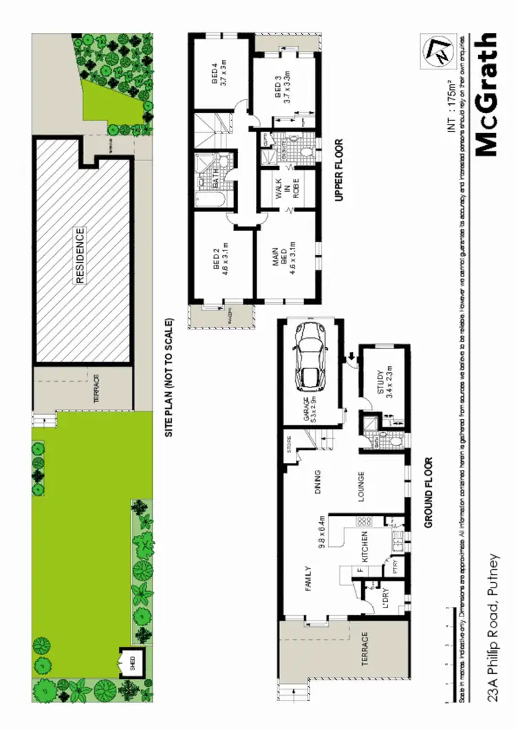 Floorplan of Homely townhouse listing, 23A Phillip Road, Putney NSW 2112