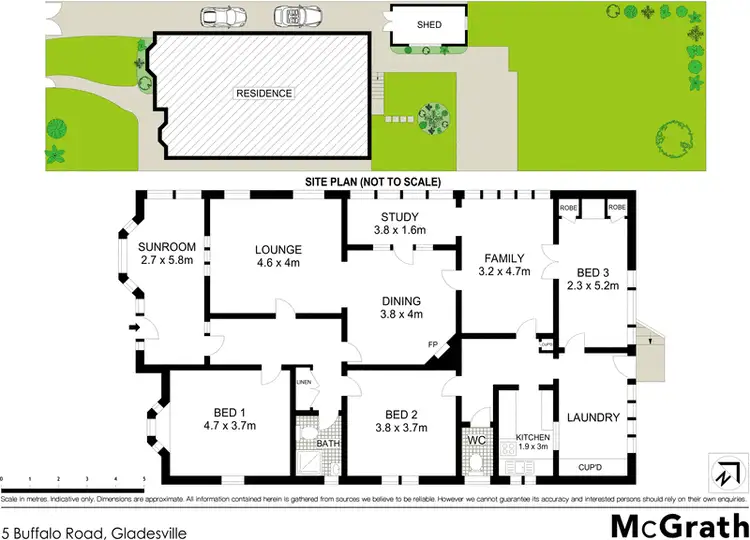 Floorplan of Homely house listing, 5 Buffalo Road, Gladesville NSW 2111