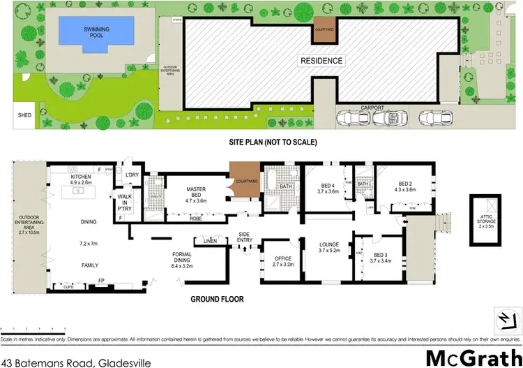 Floorplan of Homely house listing, 43 Batemans Road, Gladesville NSW 2111