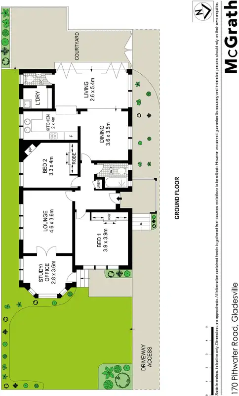 Floorplan of Homely house listing, 170 Pittwater Road, Gladesville NSW 2111