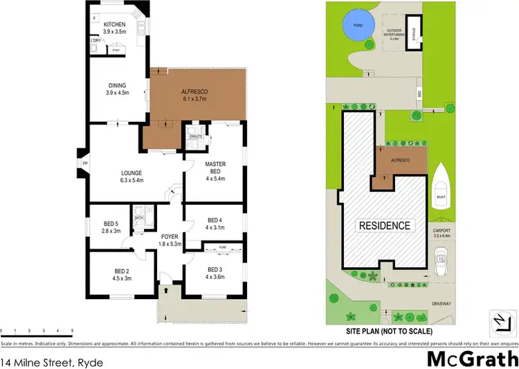 Floorplan of Homely house listing, 14 Milne Street, Ryde NSW 2112