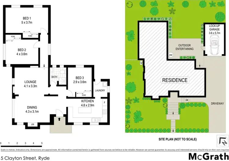Floorplan of Homely house listing, 5 Clayton Street, Ryde NSW 2112