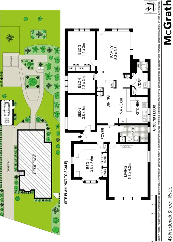 Floorplan of Homely house listing, 43 Frederick Street, Ryde NSW 2112