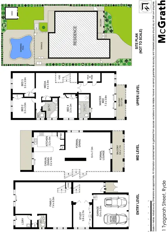 Floorplan of Homely house listing, 1 Tyagarah Street, Ryde NSW 2112