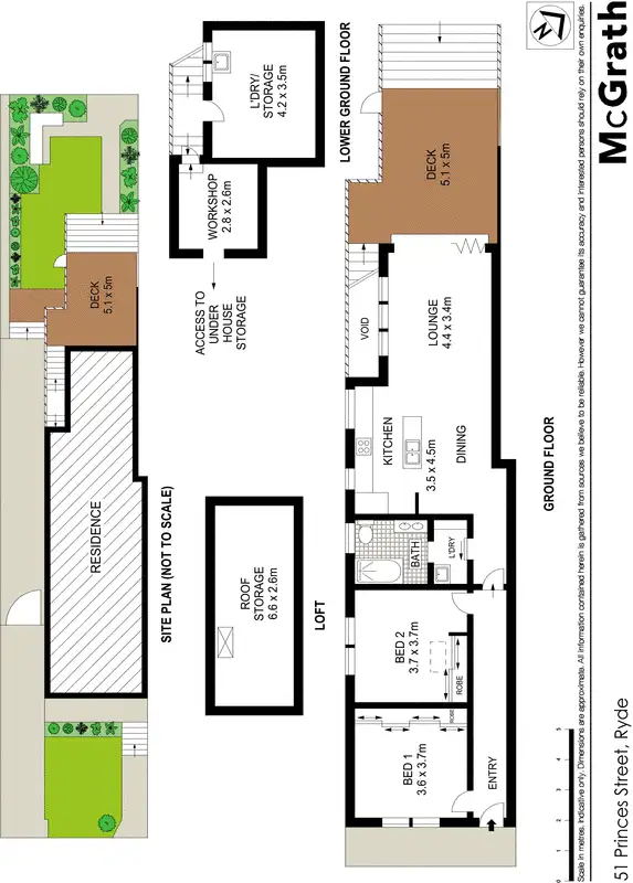 Floorplan of Homely house listing, 51 Princes Street, Ryde NSW 2112