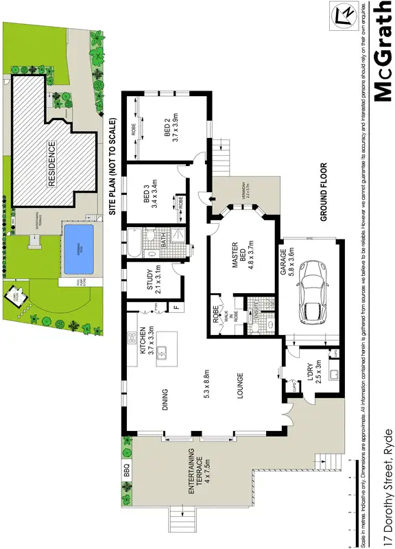 Floorplan of Homely house listing, 17 Dorothy Street, Ryde NSW 2112