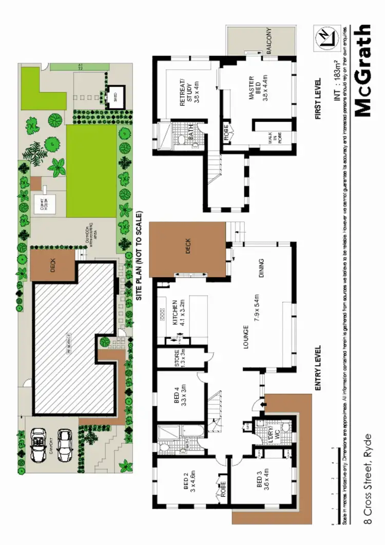 Floorplan of Homely house listing, 8 Cross Street, Ryde NSW 2112