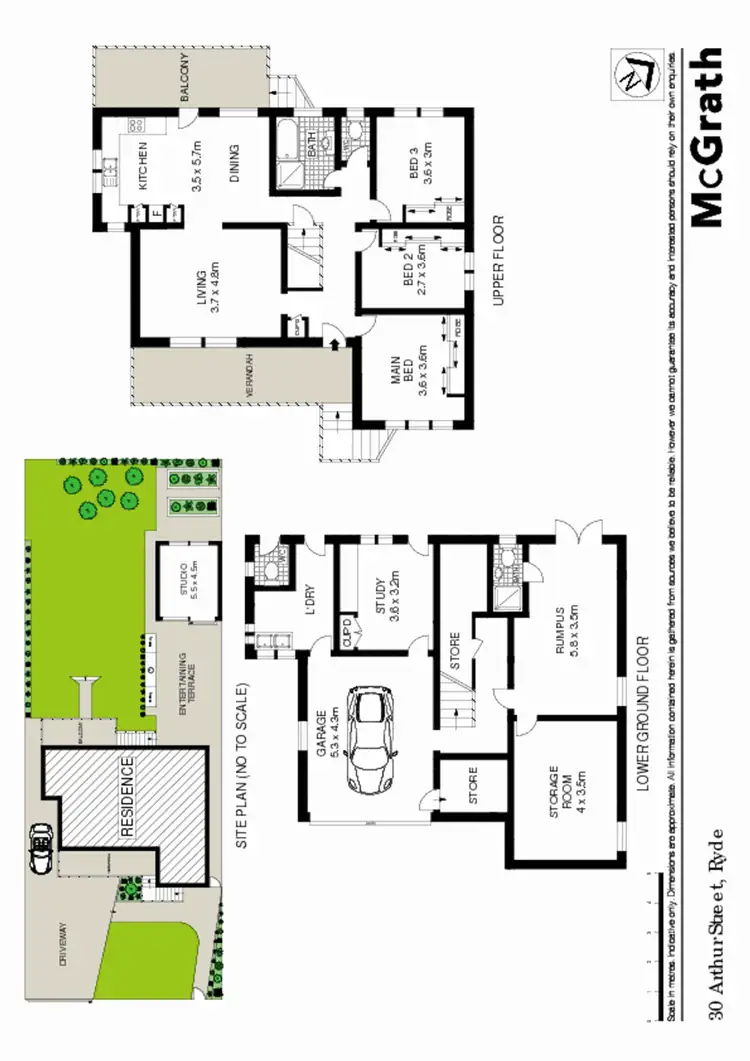 Floorplan of Homely house listing, 30 Arthur Street, Ryde NSW 2112
