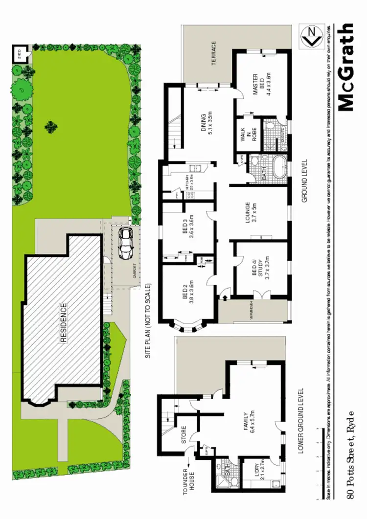 Floorplan of Homely house listing, 80 Potts Street, Ryde NSW 2112