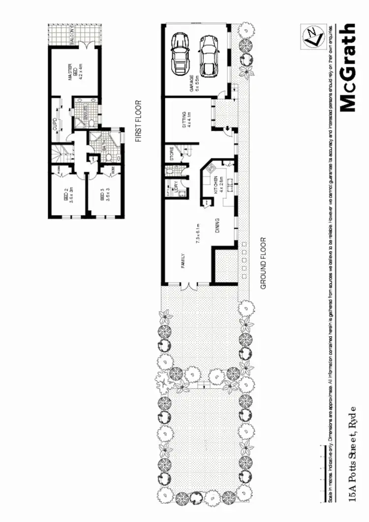 Floorplan of Homely house listing, 15A Potts Street, Ryde NSW 2112