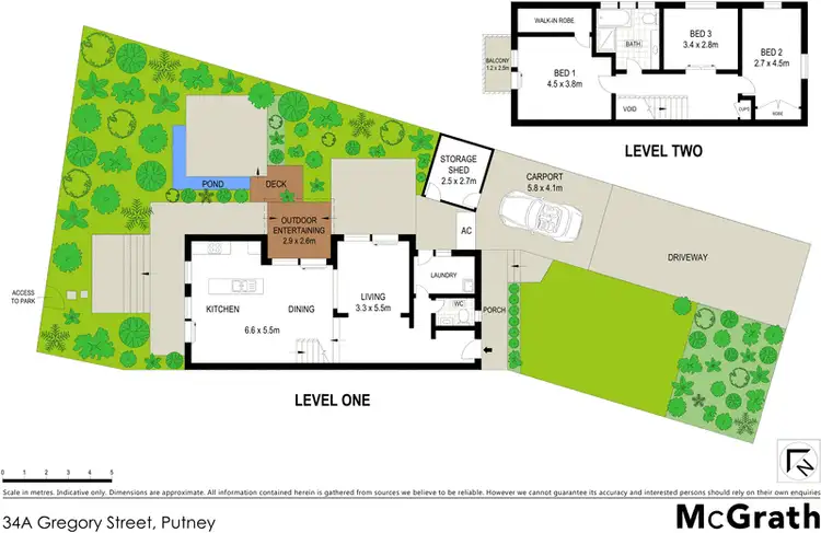 Floorplan of Homely house listing, 34A Gregory Street, Putney NSW 2112