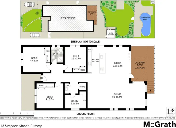 Floorplan of Homely house listing, 13 Simpson Street, Putney NSW 2112