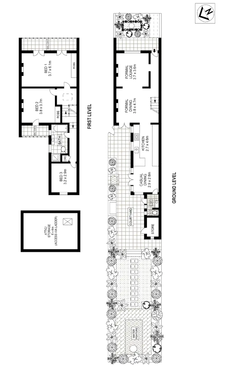 Floorplan of Homely house listing, 58 Trafalgar Street, Annandale NSW 2038