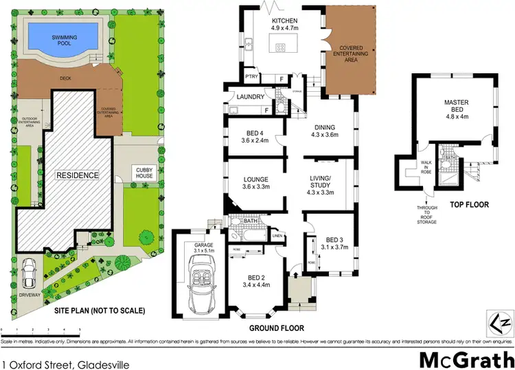 Floorplan of Homely house listing, 1 Oxford Street, Gladesville NSW 2111
